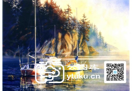 油画中国江南水乡