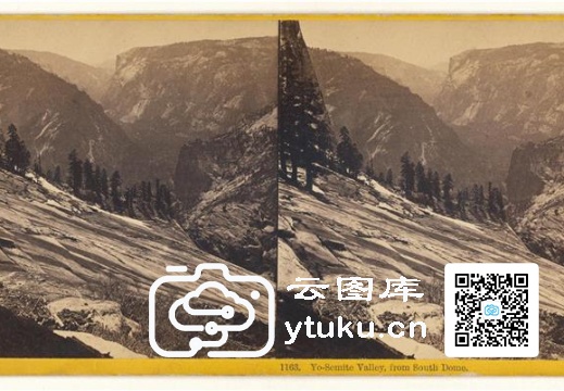 Yo-Semite Valley, from South Dom