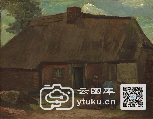 Cottage with Peasant Woman Diggi