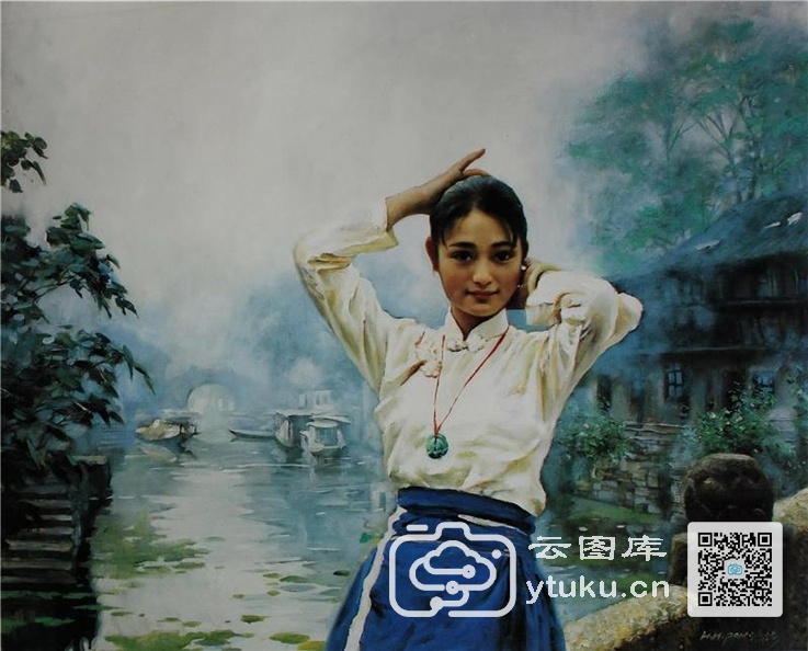 中国江南水乡油画-0038.jpg